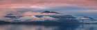 Washington State-Seabeck Panoramic of sunset over Hood Canal Art Print